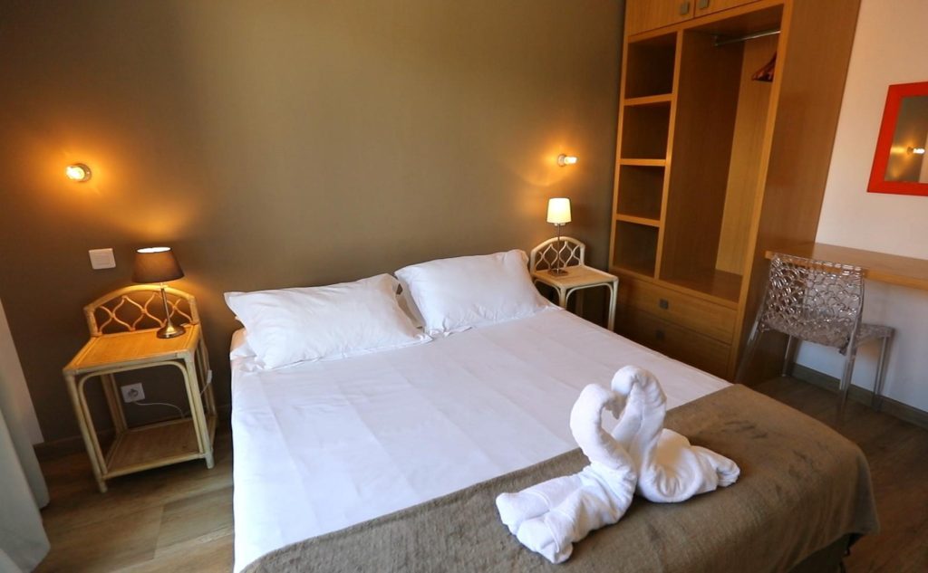 Les chambres de l'hôtel Solemonti à Quenza en Corse du Sud